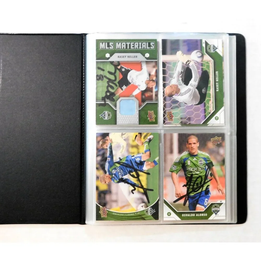 Seattle Sounders FC Soccer Team Card Binder 20 Cards 14 Signed